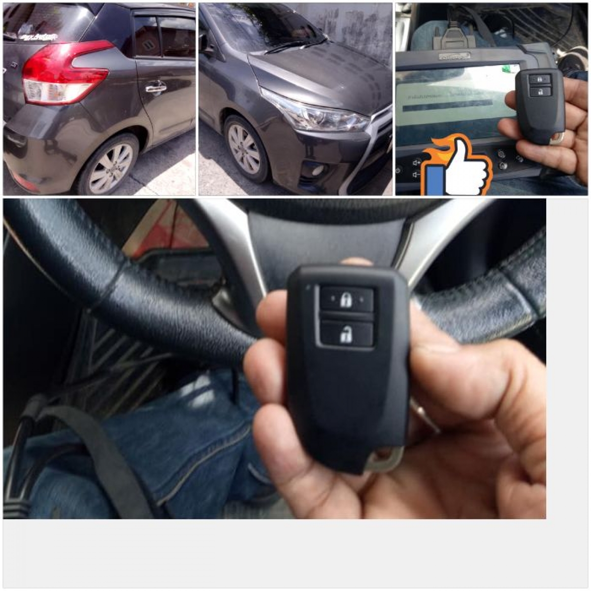 Toyota Yaris Smart Key กุญแจหายหมด